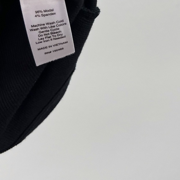 Goldray StitchFix Fraidy Ribbed Asymmetrical Sleeveless Mini Dress Black - Picture 5 of 5